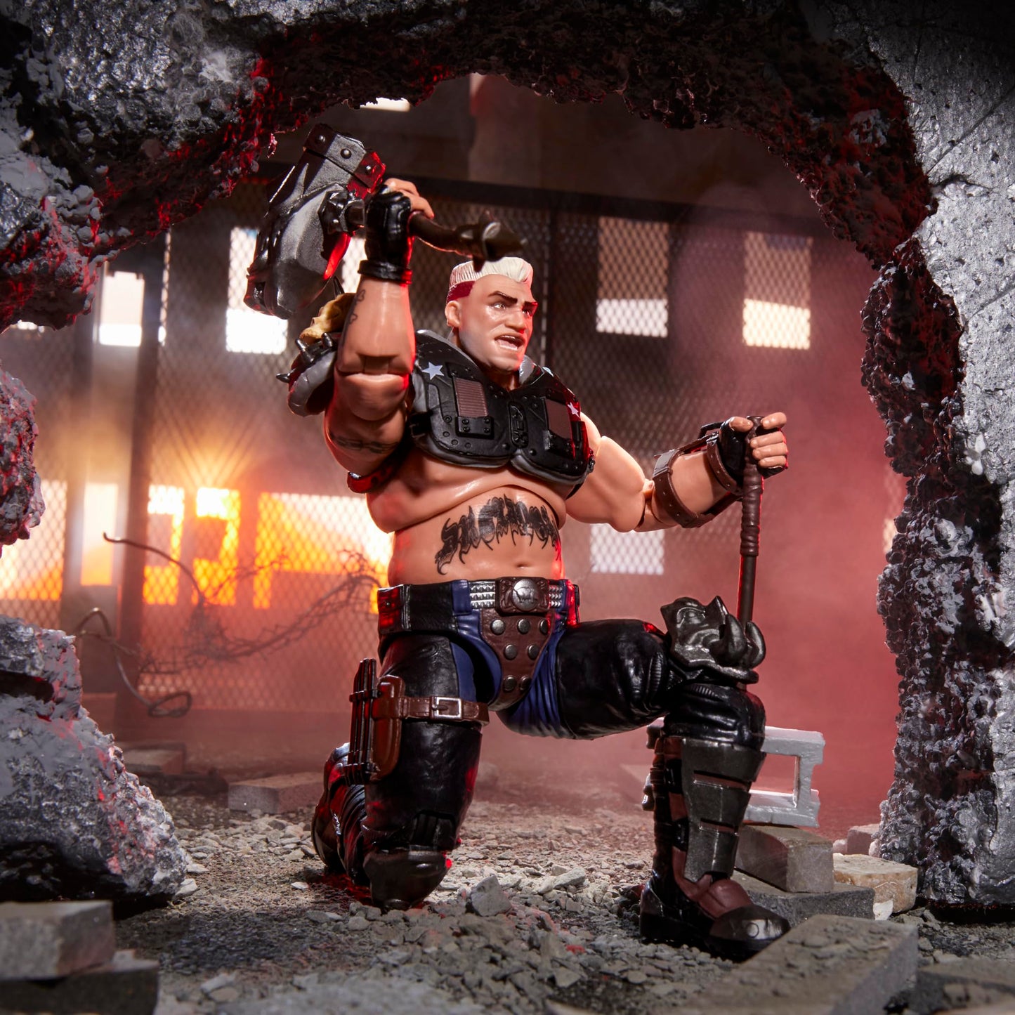 G.I. Joe Classified Series #135: Dreadnok Road Pig & Rawkus – 6-Inch Action Figure with Pitt Bull & 10 Accessories