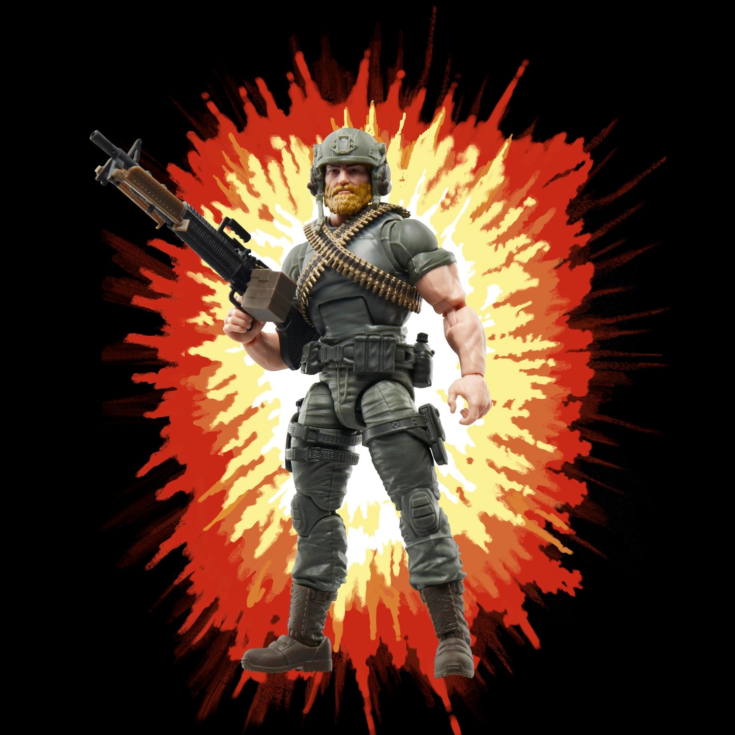 G.I. Joe Classified Series: Rock 'N Roll McConnel 6-Inch Action Figure with 9 Accessories | Retro Cardback