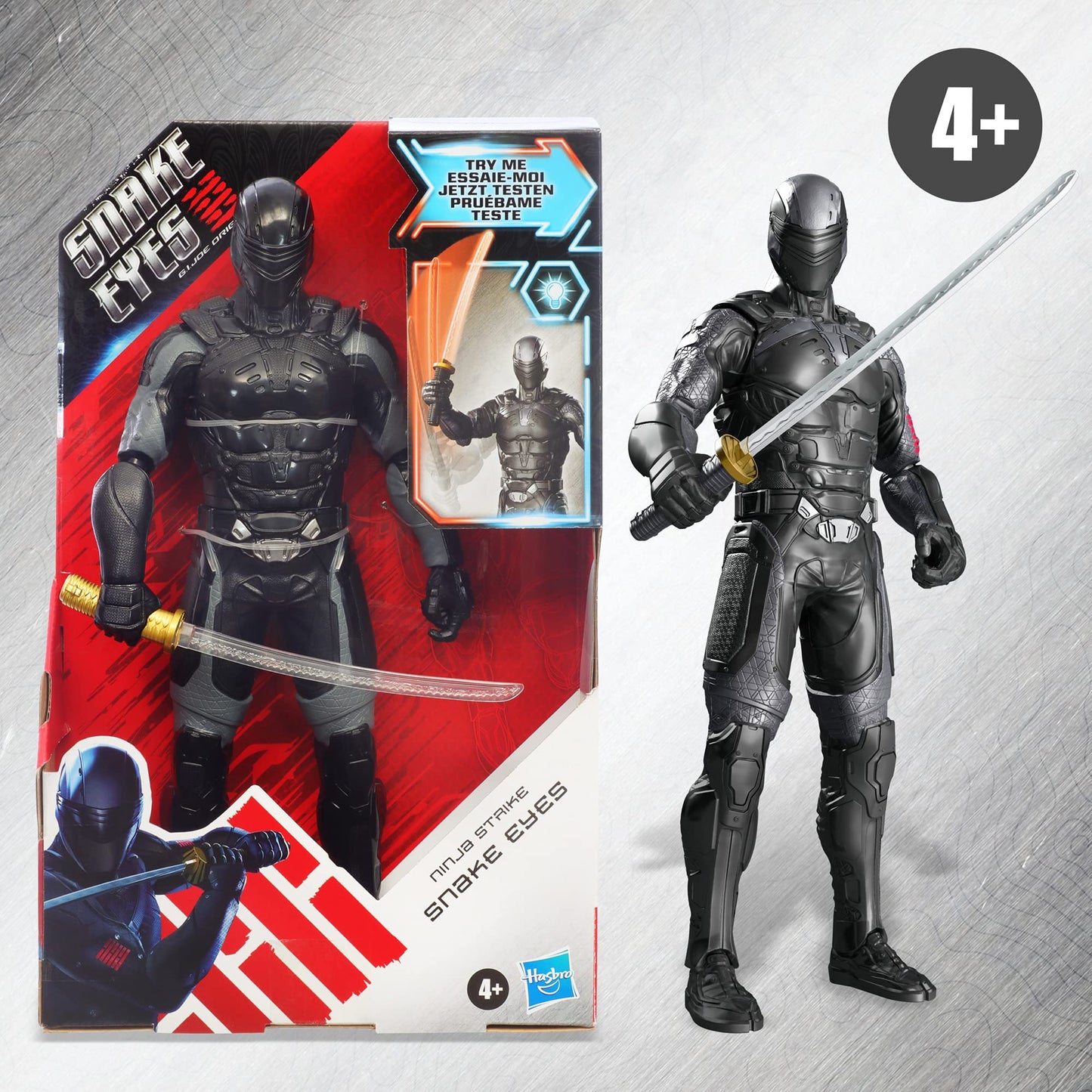 Snake Eyes: G.I. Joe Origins Ninja Strike 12-Inch Action Figure – Collectible Toy for Kids 4+
