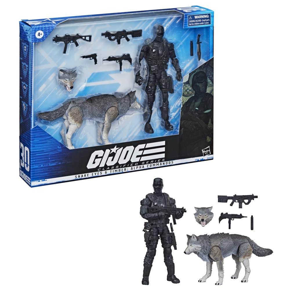 G.I. Joe Classified Series Snake Eyes & Timber: Alpha Commandos – 6-Inch Premium Collectible Figures
