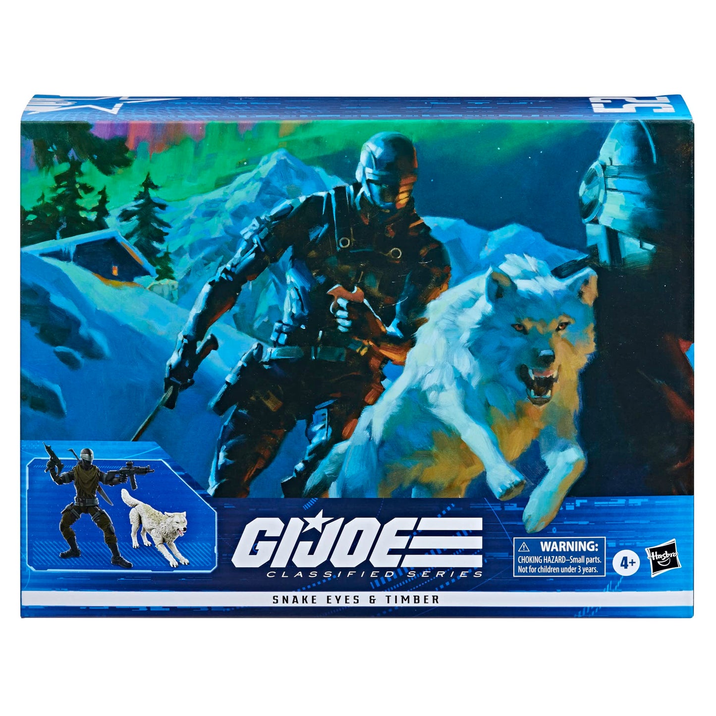 G.I. Joe Wolf Classified Series Snake Eyes & Timber – 6-Inch Premium Action Figures with Custom Packaging Art