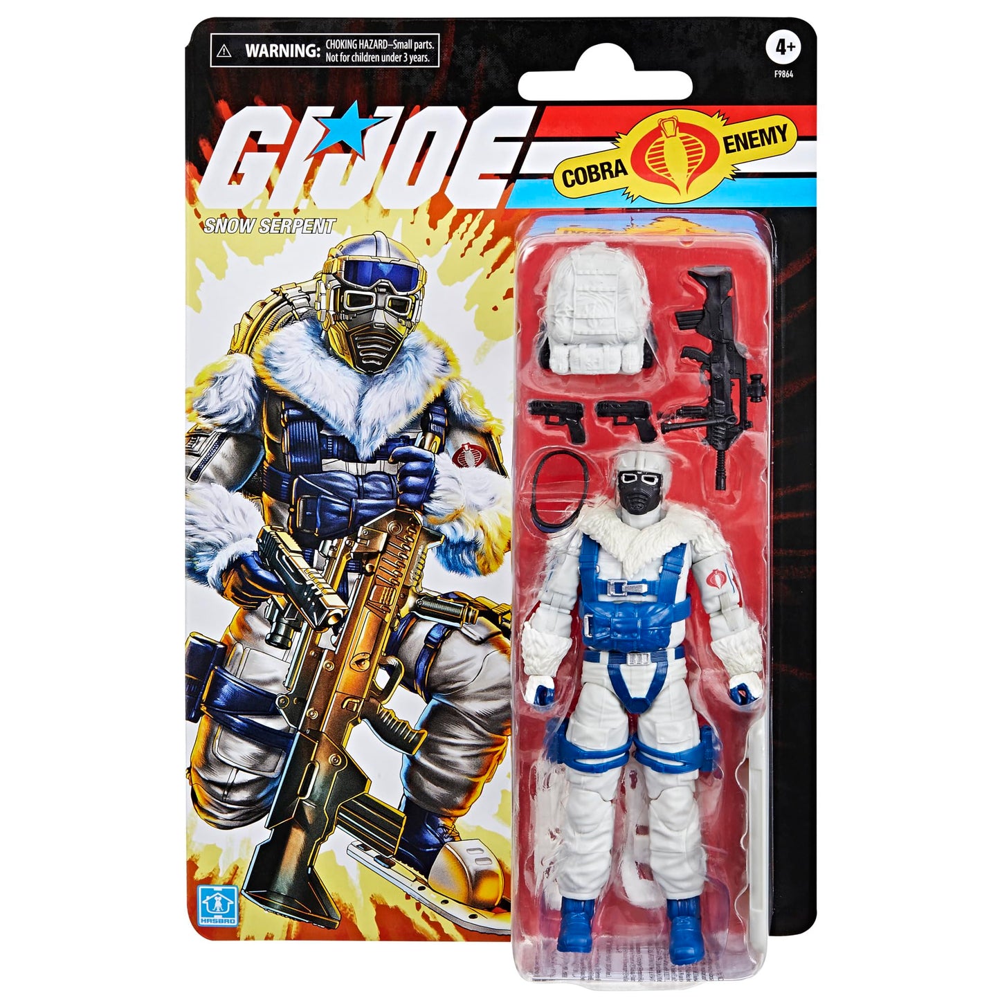 G.I. Joe Classified Snow Serpent 6-Inch Action Figure — 8 Accessories, Retro Cardback