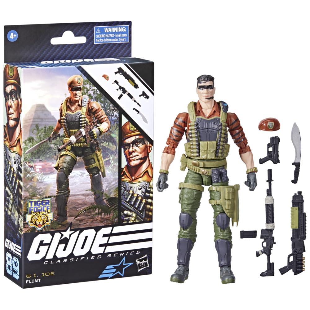 G.I. Joe Classified Tiger Force Flint – 6-Inch Action Figure with 6 Accessories