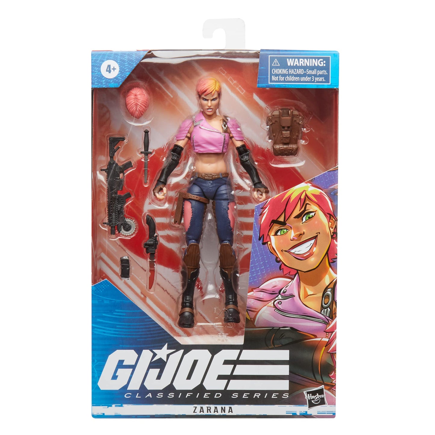 G.I. Joe Classified Series Zarana Action Figure – 6-Inch Collectible with Custom Packaging Art