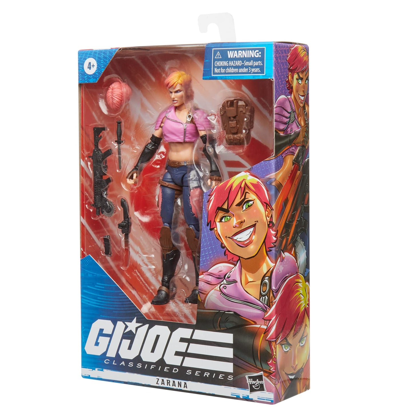 G.I. Joe Classified Series Zarana Action Figure – 6-Inch Collectible with Custom Packaging Art