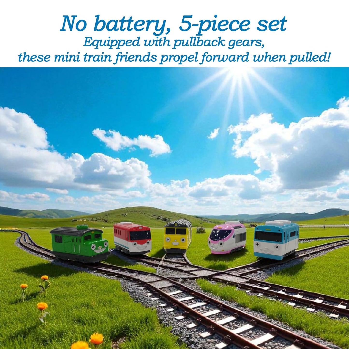 GIANANO 5-Color Display Vehicle Models – Non-Toy Pull-Back Decor Set of 5