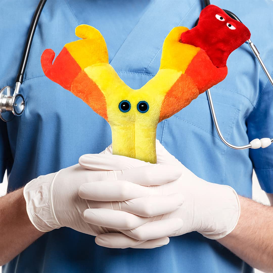 GIANTMICROBES Antibody Plush - 7in Hematology Gifts for Pharmacists and Lab Pros