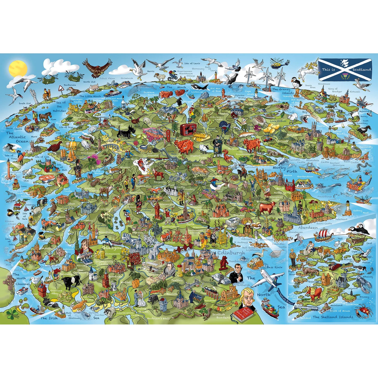 This is Scotland 1000 Piece Jigsaw Puzzle by Gibsons – Sustainable, Premium Gift