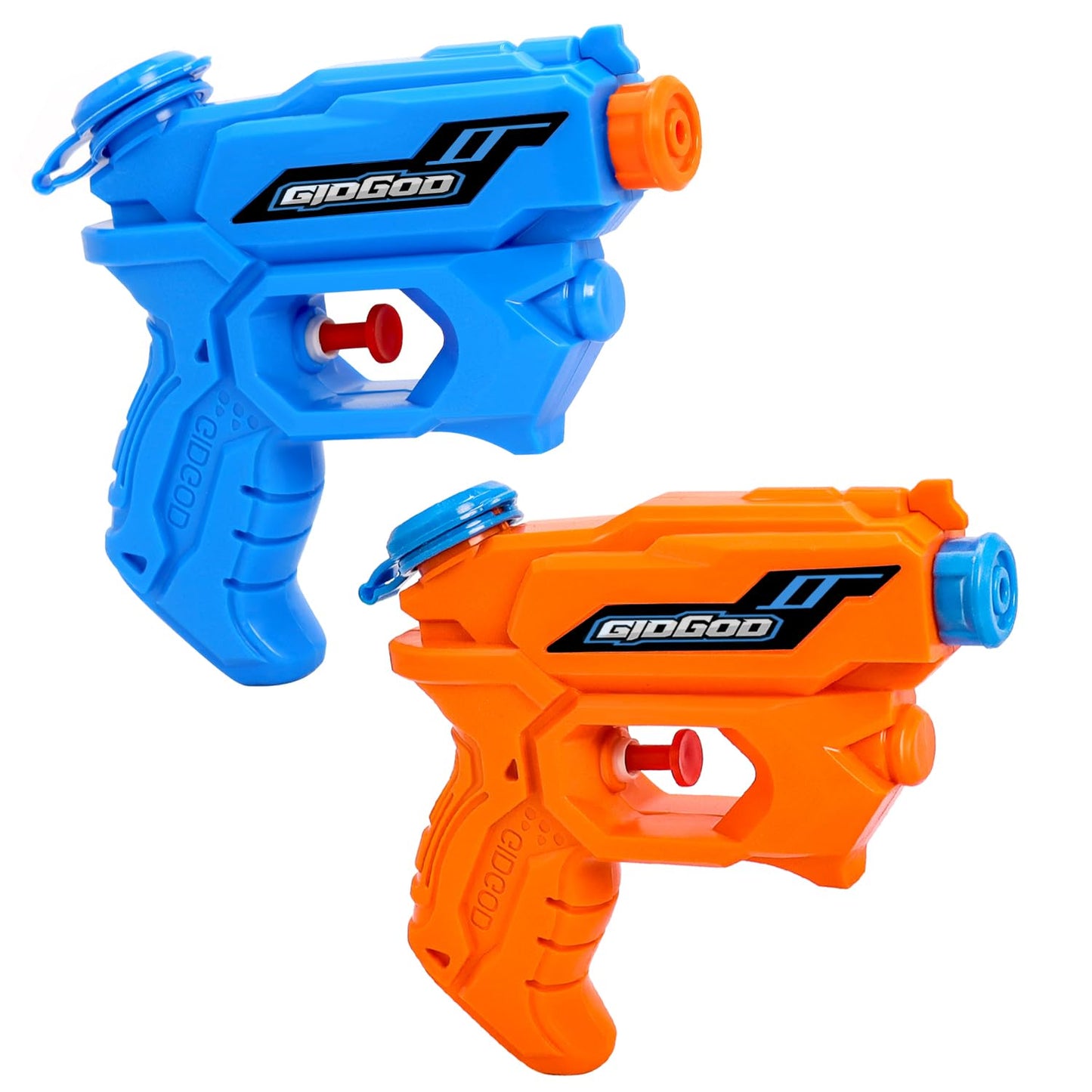 GIDGOD Water Gun for Kids - 2 Pack Squirt Guns for Summer Fun (Beach & Pool)