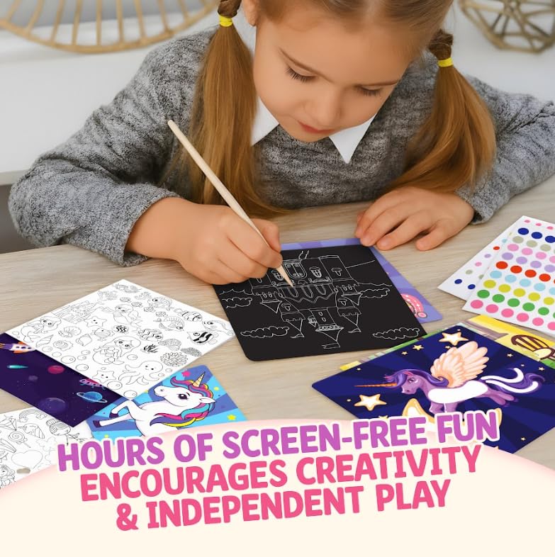 Unicorn Princess Craft Kit for Girls 4-8 – 24 No Mess Projects | Gift Boutique