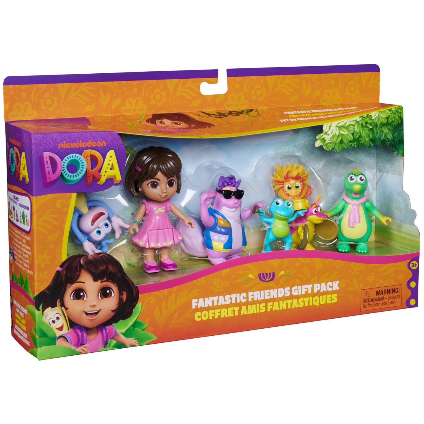 Dora Fantastic Friends Gift Pack – Dora, Boots, Tico, Isa & Fiesta Trio Figures