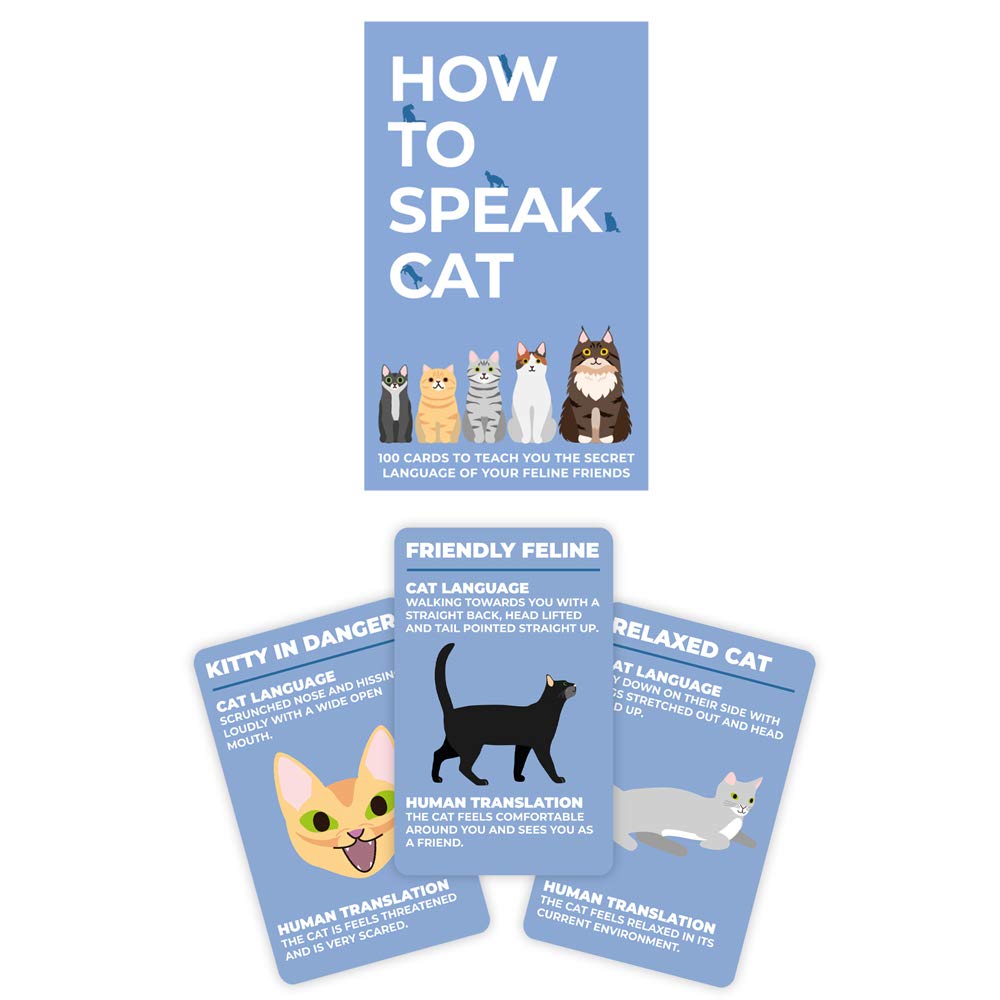 Gift Republic How To Speak Cat 100 Cards – Learn Your Cat’s Body Language