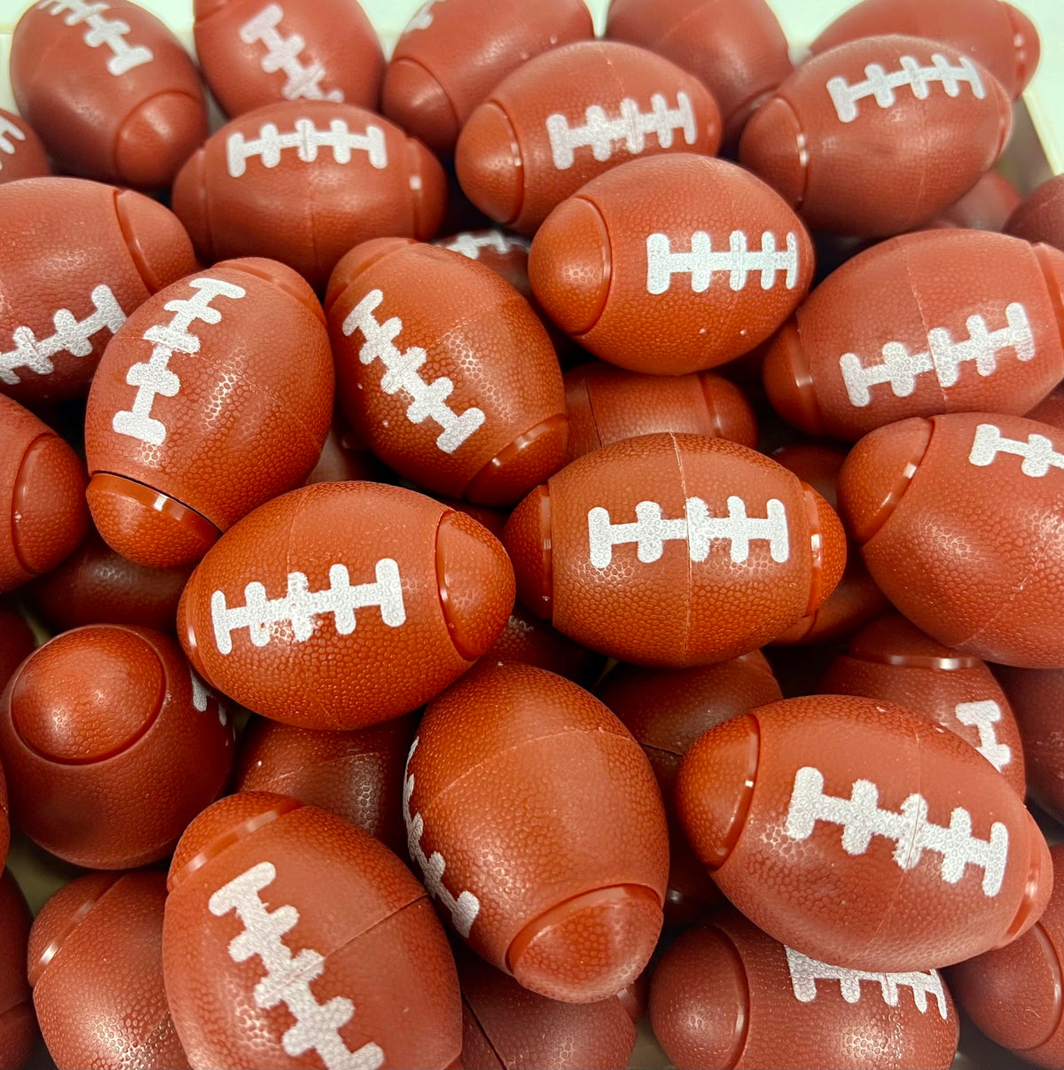 GiftExpress 25pc Football Fidget Spinners – Brown Mini Football Party Favors