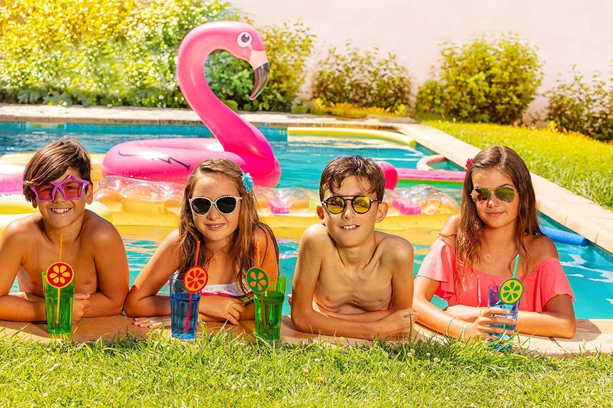 GiftExpress 48-Inch Flamingo Pool Float – Large Inflatable Lounger for Adults & Kids