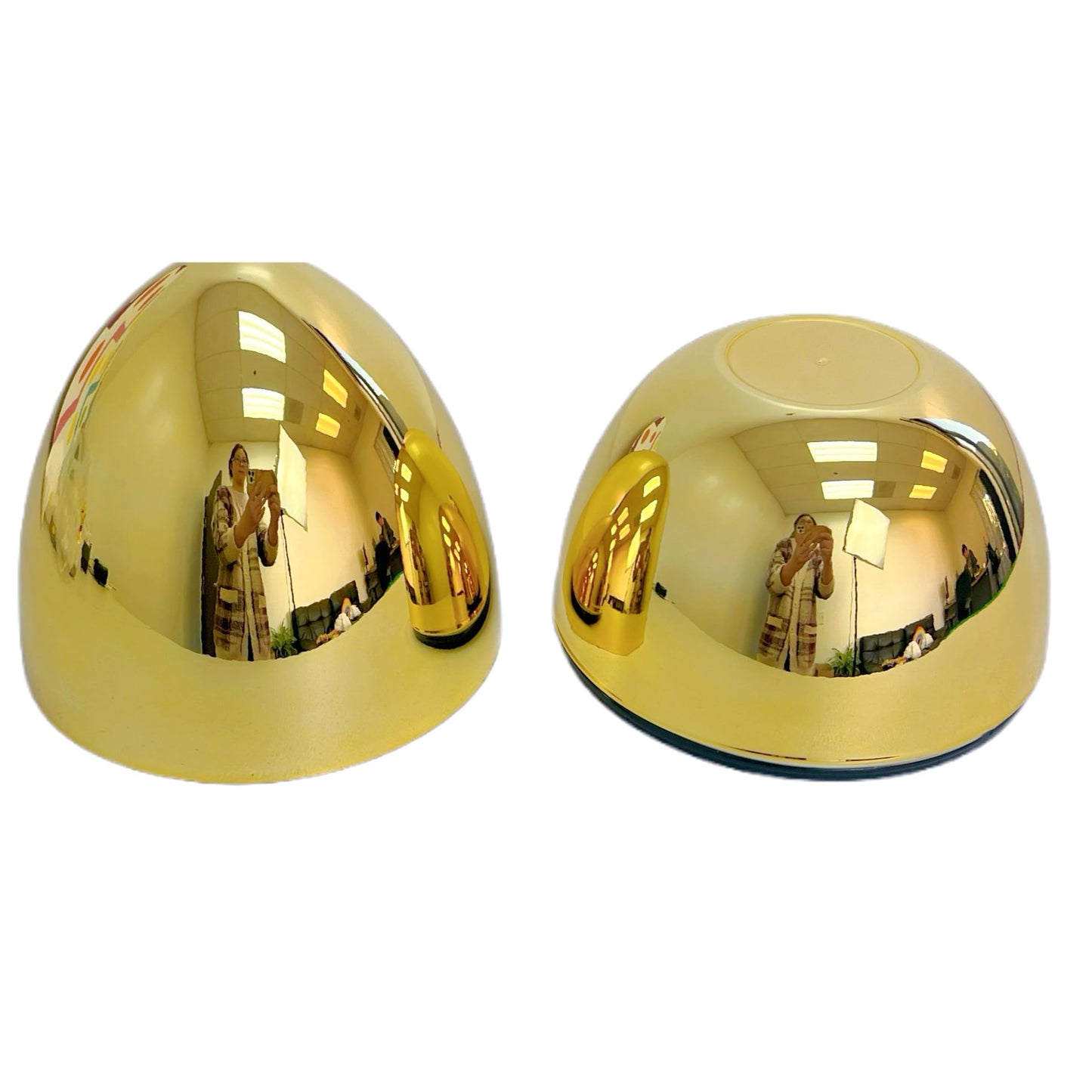 GiftExpress Jumbo Easter Eggs - 2 Pack Gold 10in Tall x 7in Wide