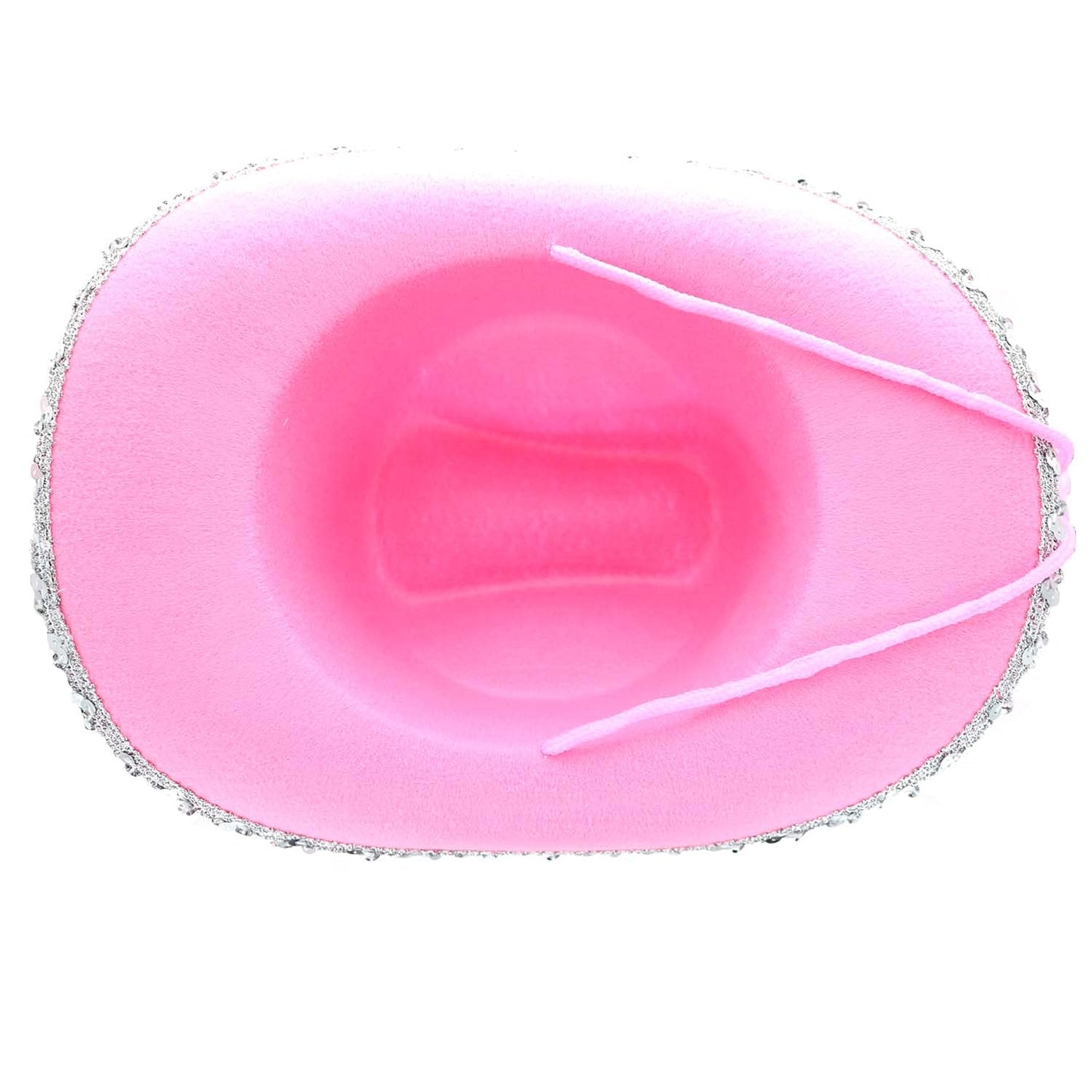 GiftExpress Pink Cowboy Hat With Tiara – Child Size Felted Wool Western Costume Accessory