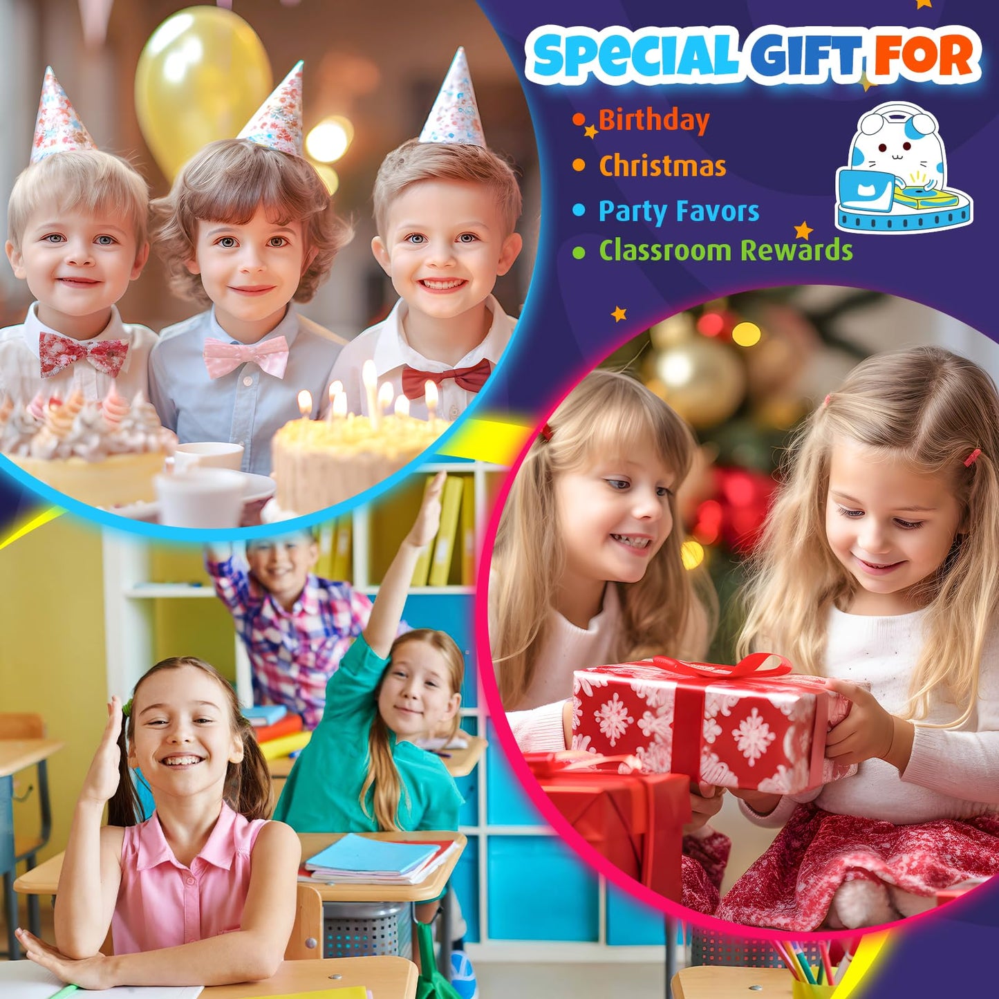 GIFTINBOX Invisible Ink Pen Set – 24 Spy Pens with UV Light for Kids