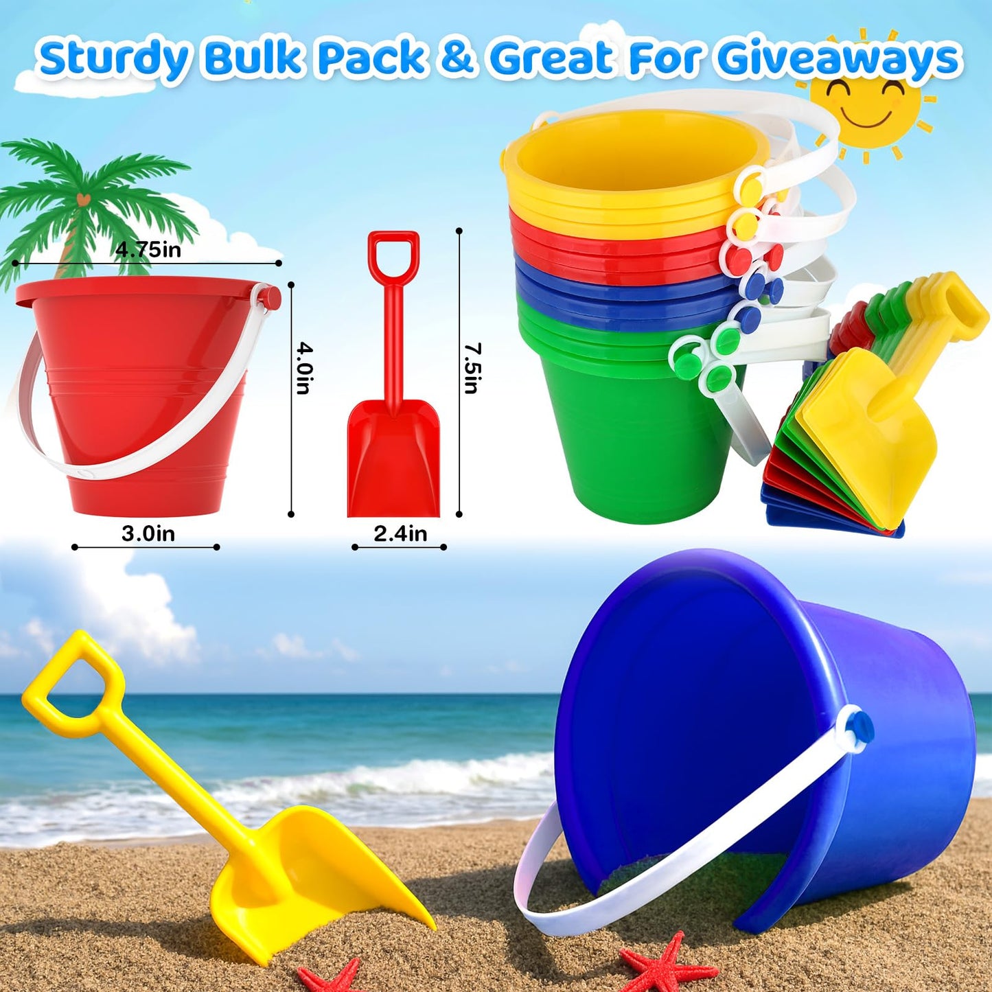 GIFTINBOX 122Pcs Pool Beach Summer Party Favors for Kids 4–8 | Beach Balls, Buckets & Accessories