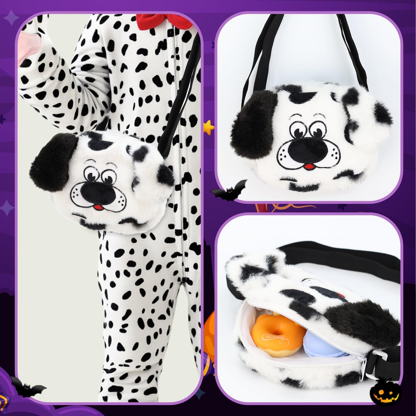 Gifts2U Dalmatian Kids Costume – Halloween Puppy Onesie (7-8 Years)