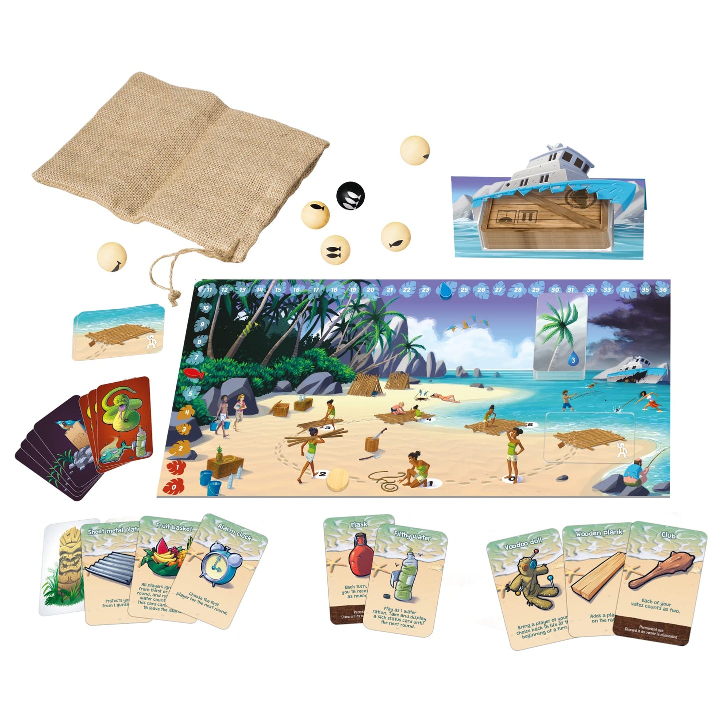 GIGAMIC Hellapagos Big Box – Cooperative Party Game for 3–12 Players (Ages 10+)