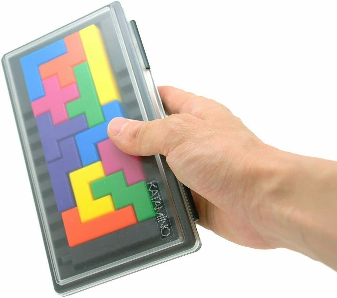 Gigamic Katamino Pocket – Travel-Size Puzzle Game with 500 Challenges