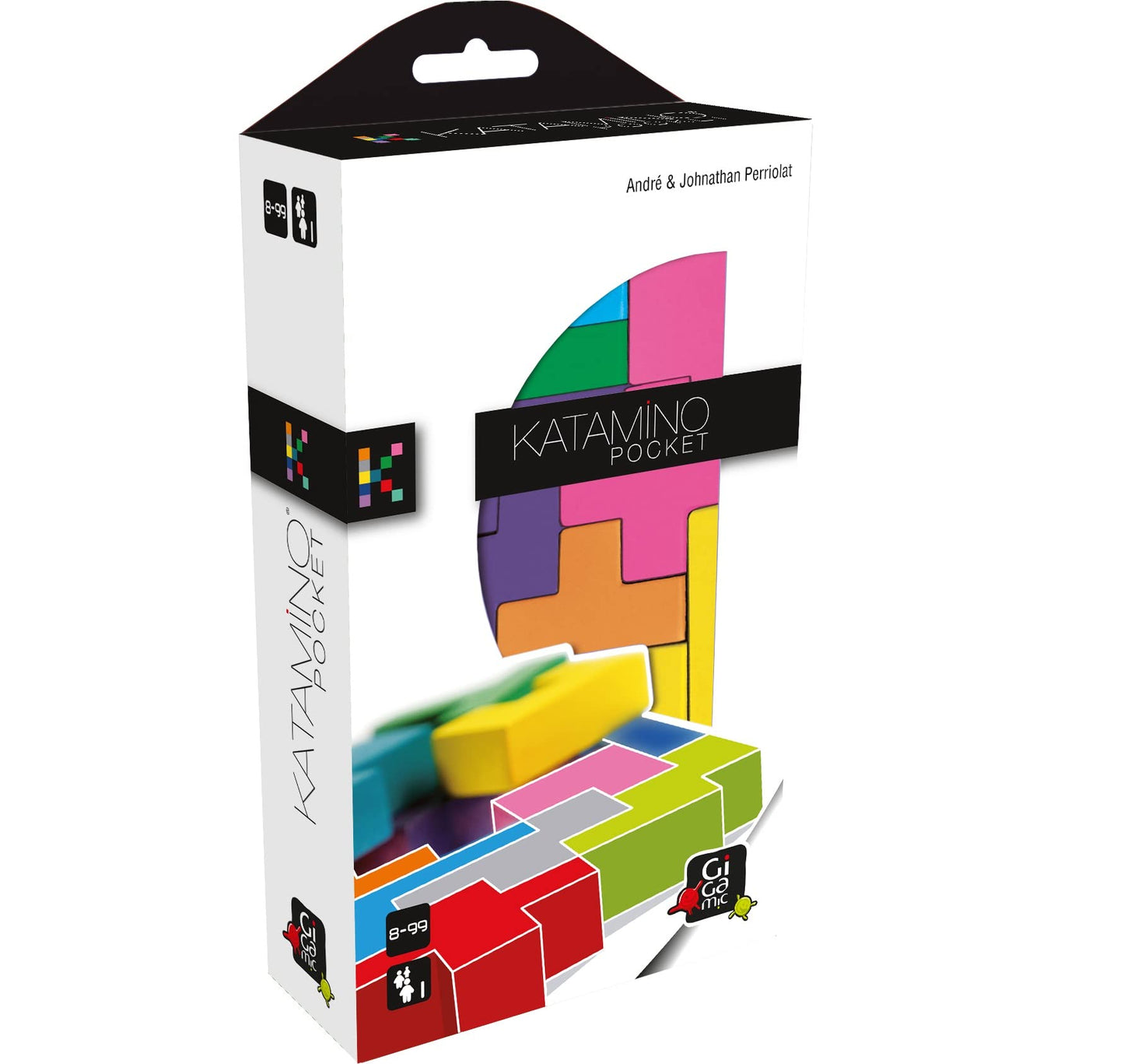 Gigamic Katamino Pocket – Travel-Size Puzzle Game with 500 Challenges