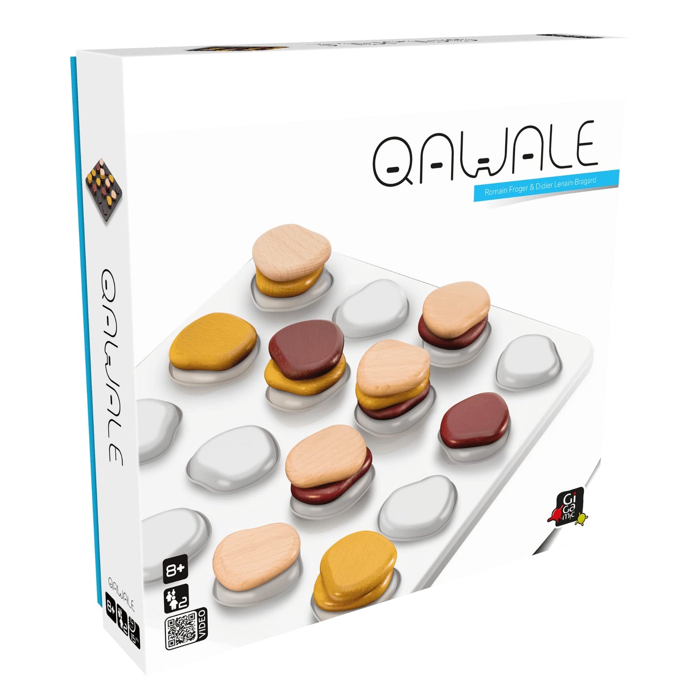 GIGAMIC Qawale — Award-Winning 2-Player Wooden Abstract Strategy Game
