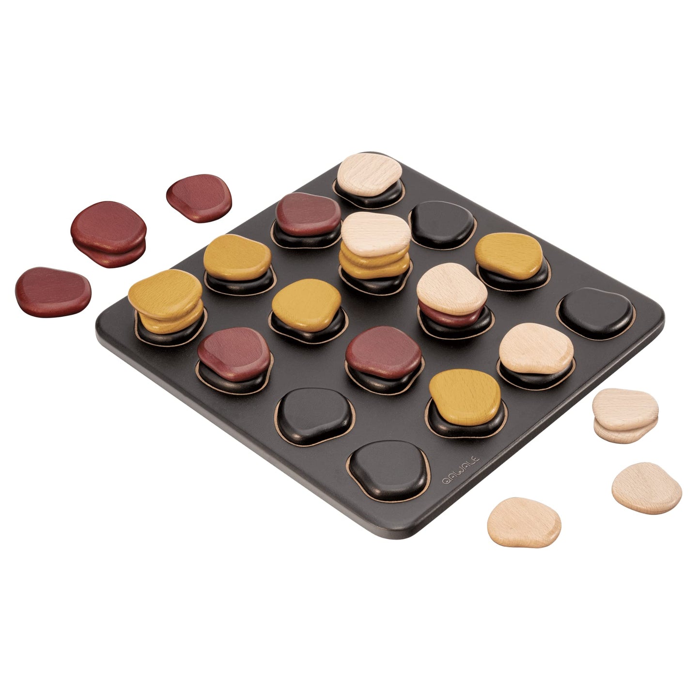 GIGAMIC Qawale — Award-Winning 2-Player Wooden Abstract Strategy Game
