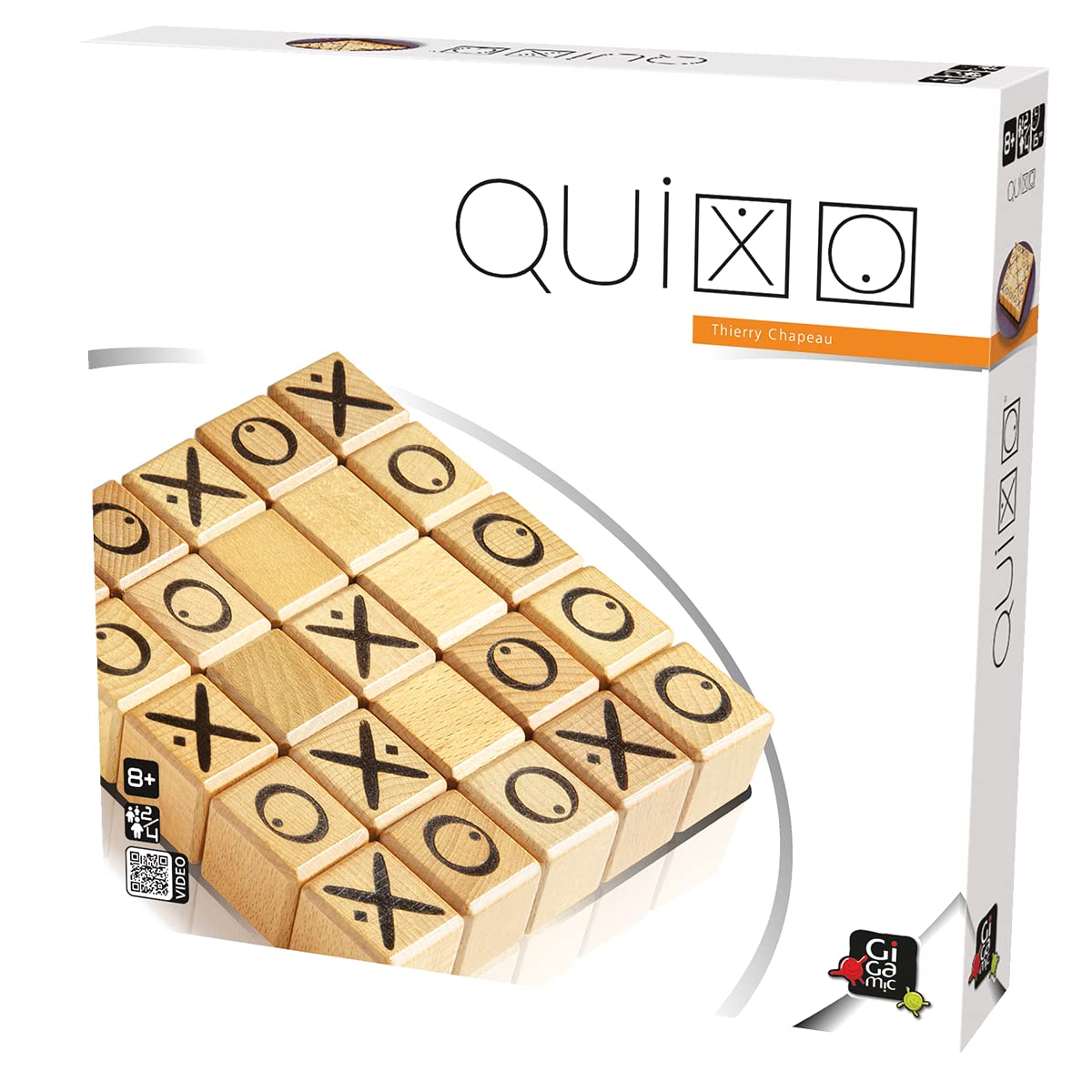 Quixo by GIGAMIC — Wooden Abstract Strategy Board Game for 2–4 Players | 15 Min