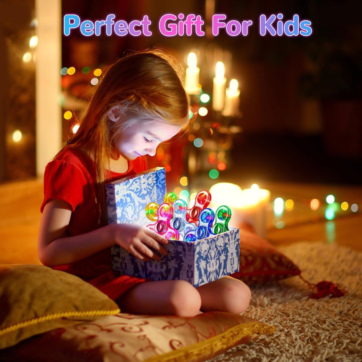 Gigilli LED Fidget Spinner – Light Up Sensory Toy for Kids & Adults | ADHD Autism Friendly