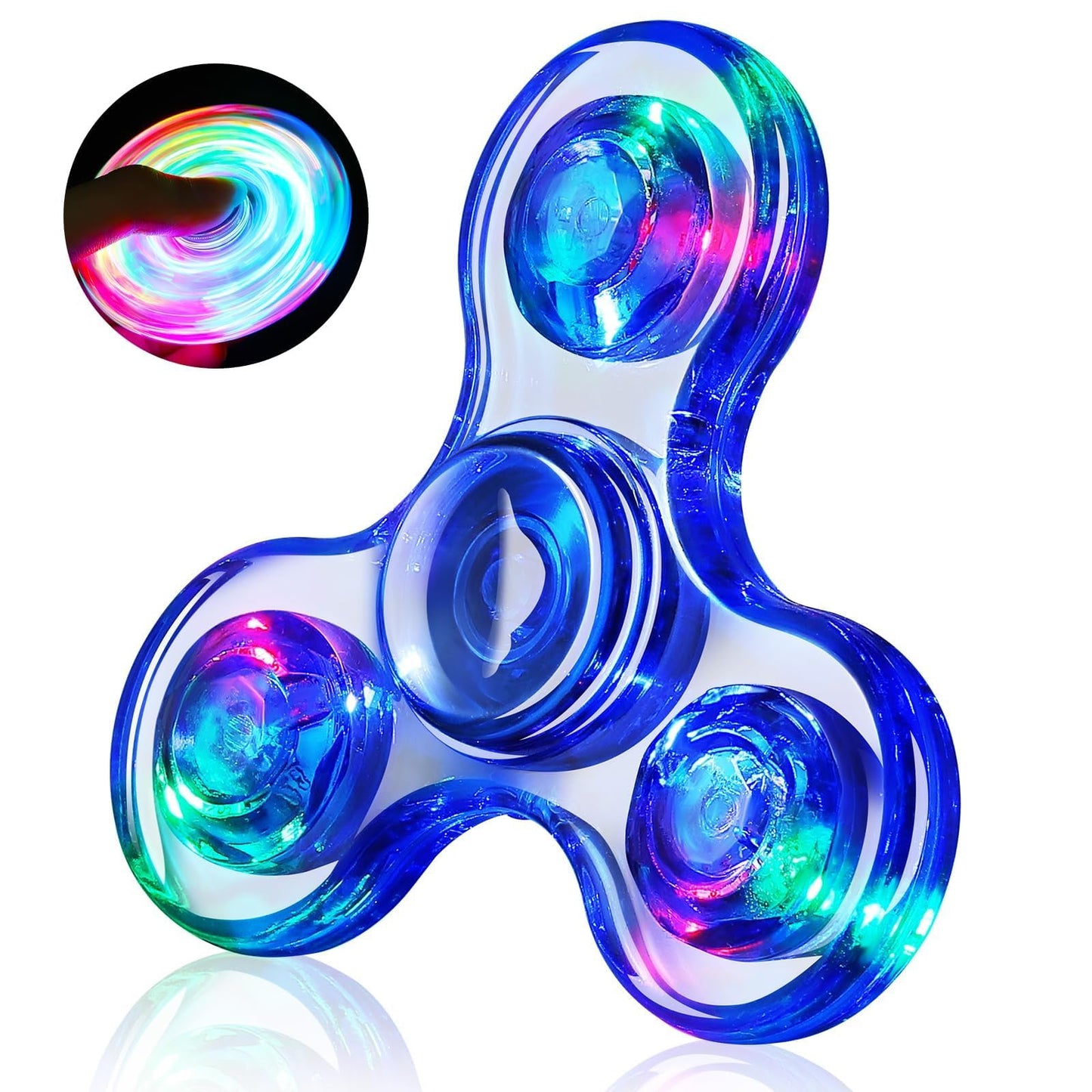 Gigilli LED Fidget Spinner – Light Up Sensory Toy for Kids & Adults | ADHD Autism Friendly