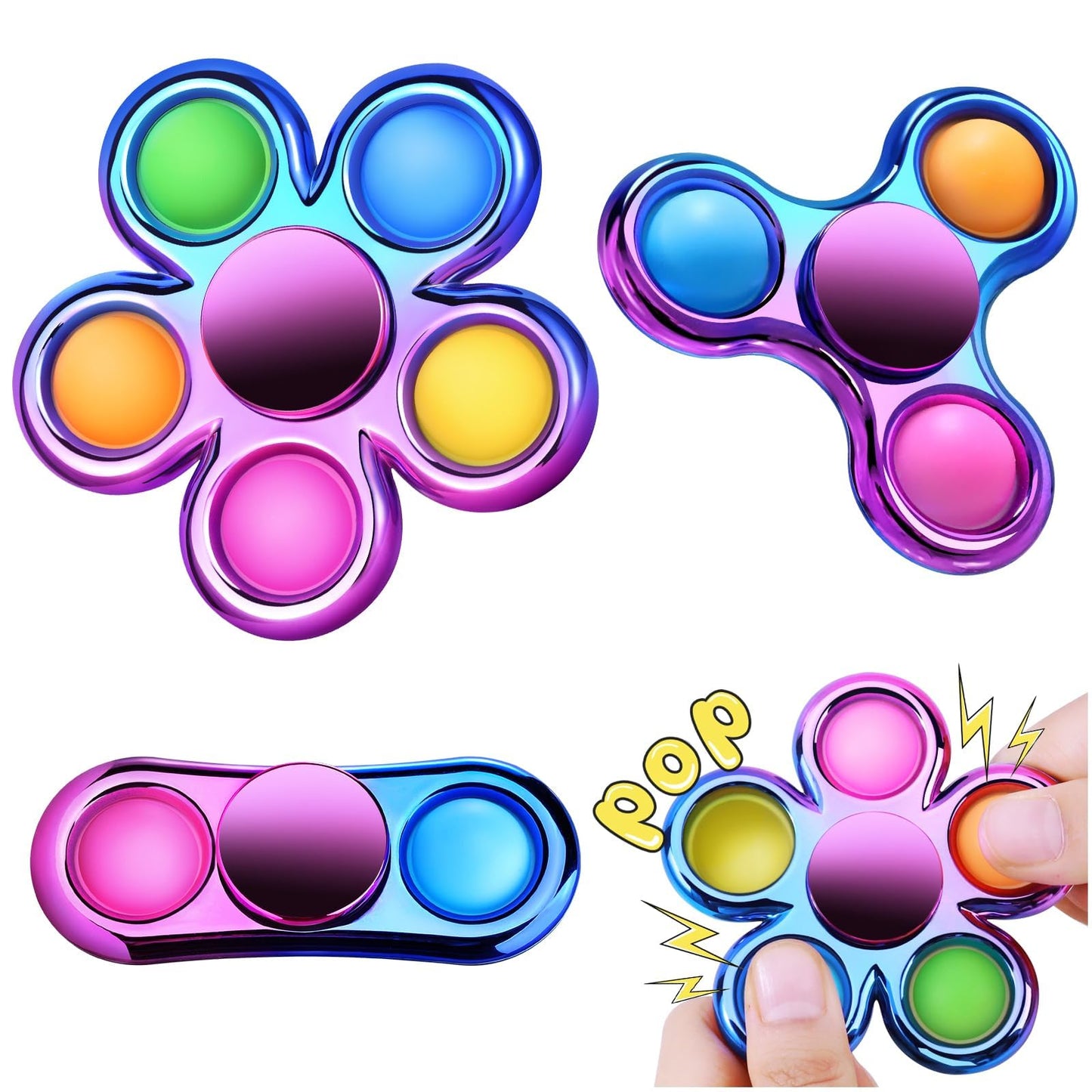 Gigilli Pop Fidget Spinner — Sensory Toy for Kids & Adults | Focus & Stress Relief