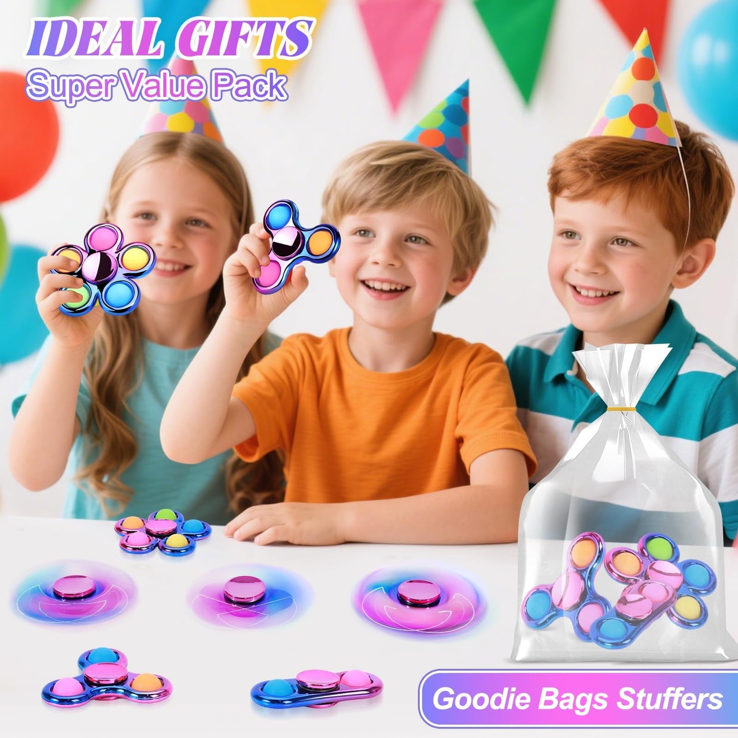 Gigilli Pop Fidget Spinner — Sensory Toy for Kids & Adults | Focus & Stress Relief