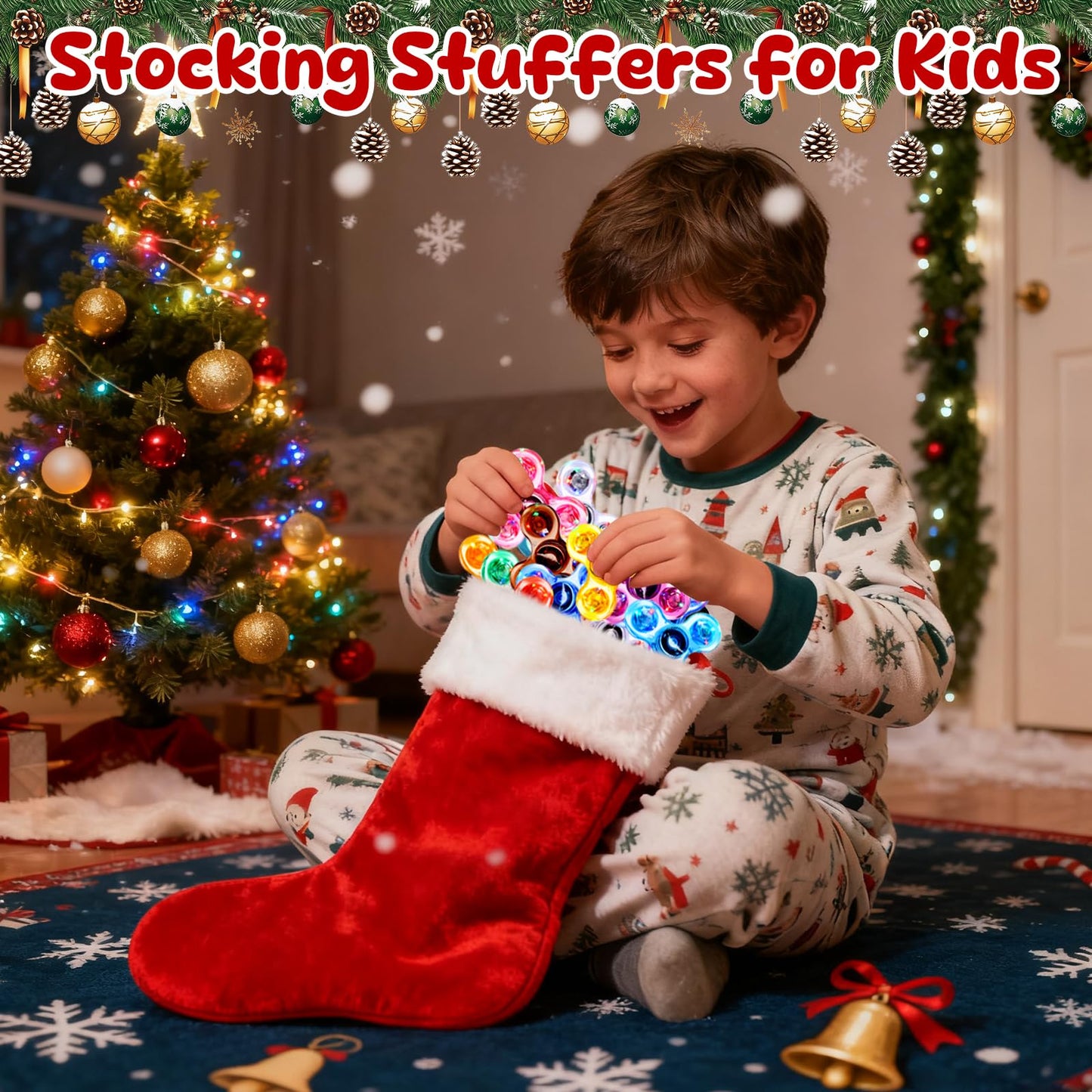 Gigilli LED Fidget Spinner – Light Up Sensory Toy for Kids & Adults | ADHD Autism Friendly