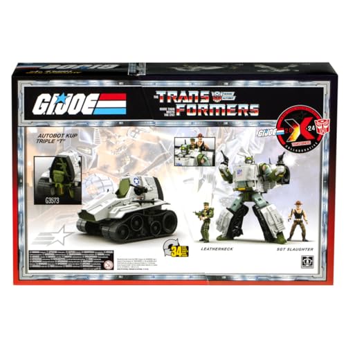 Transformers x G.I. Joe Kup Triple T 9-Inch Action Figure with SGT Slaughter & Leatherneck