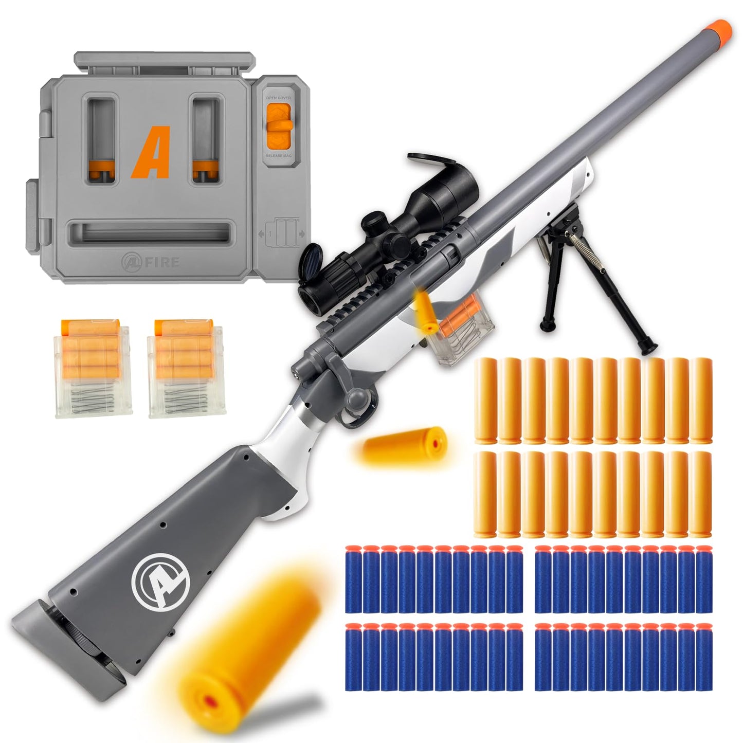 Gincho M24 Soft Bullet Blaster – Realistic Bolt-Action, Empty Shell Eject, 40 Darts, 2 Magazines