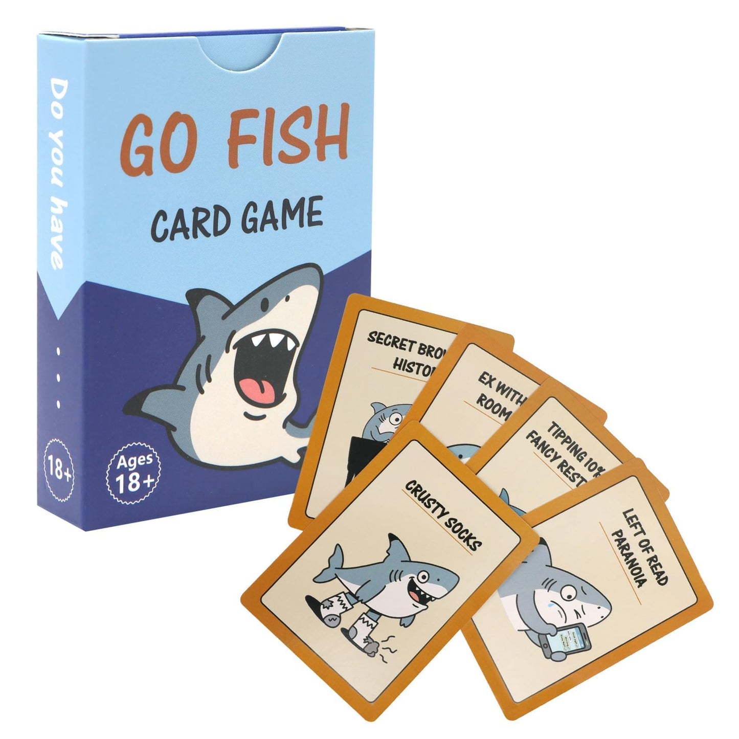 GIOREFAY Go Fish Card Game – Go Whatever Expansion Pack (18+), Adult Party Gift