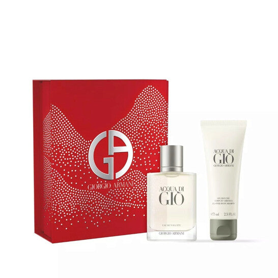 Giorgio Armani Acqua Di Gio Gift Set 50ml EDT + 75ml Shower Gel Men's Fragrance