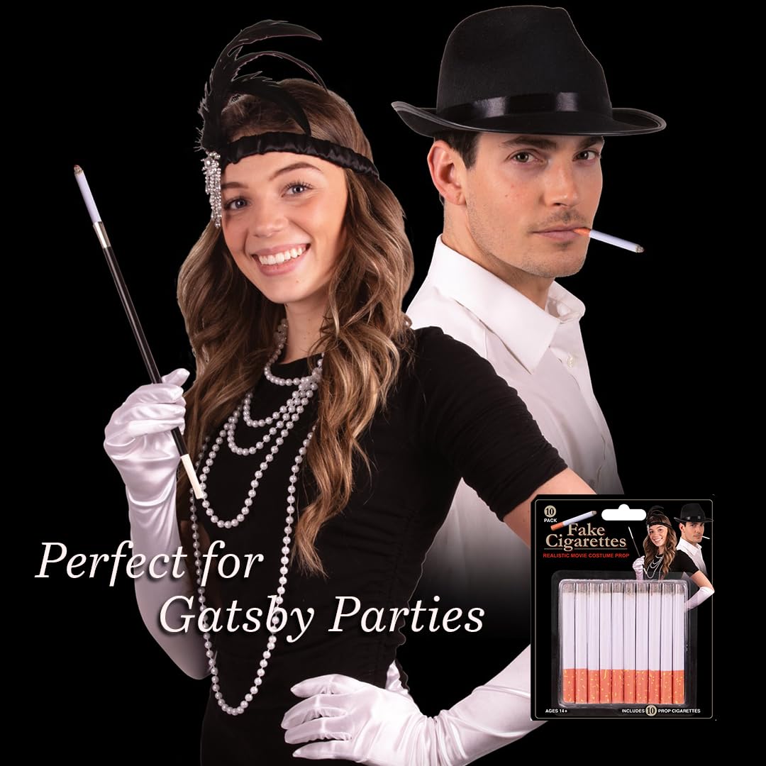Giraffe Manufacturing Fake Puff Cigarettes Prop - 1920s Roaring 20s Costume Accessory for Women, Movies & Parties