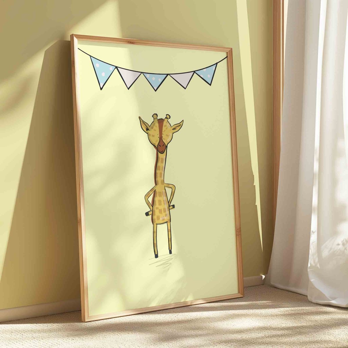 Giraffe Nursery – Cute Animal Wall Art Print