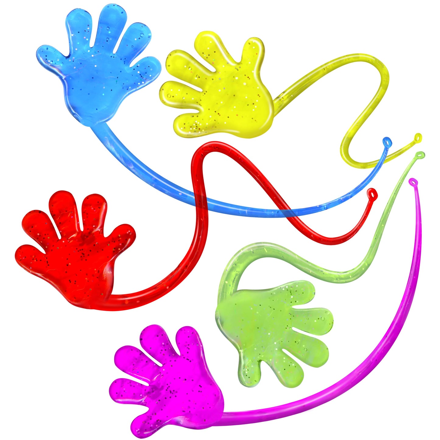 Giraffe Manufacturing 75 Pcs Bulk Sticky Hands for Kids – Slappy Hands Slap Toys for Party Favors & Goodie Bags