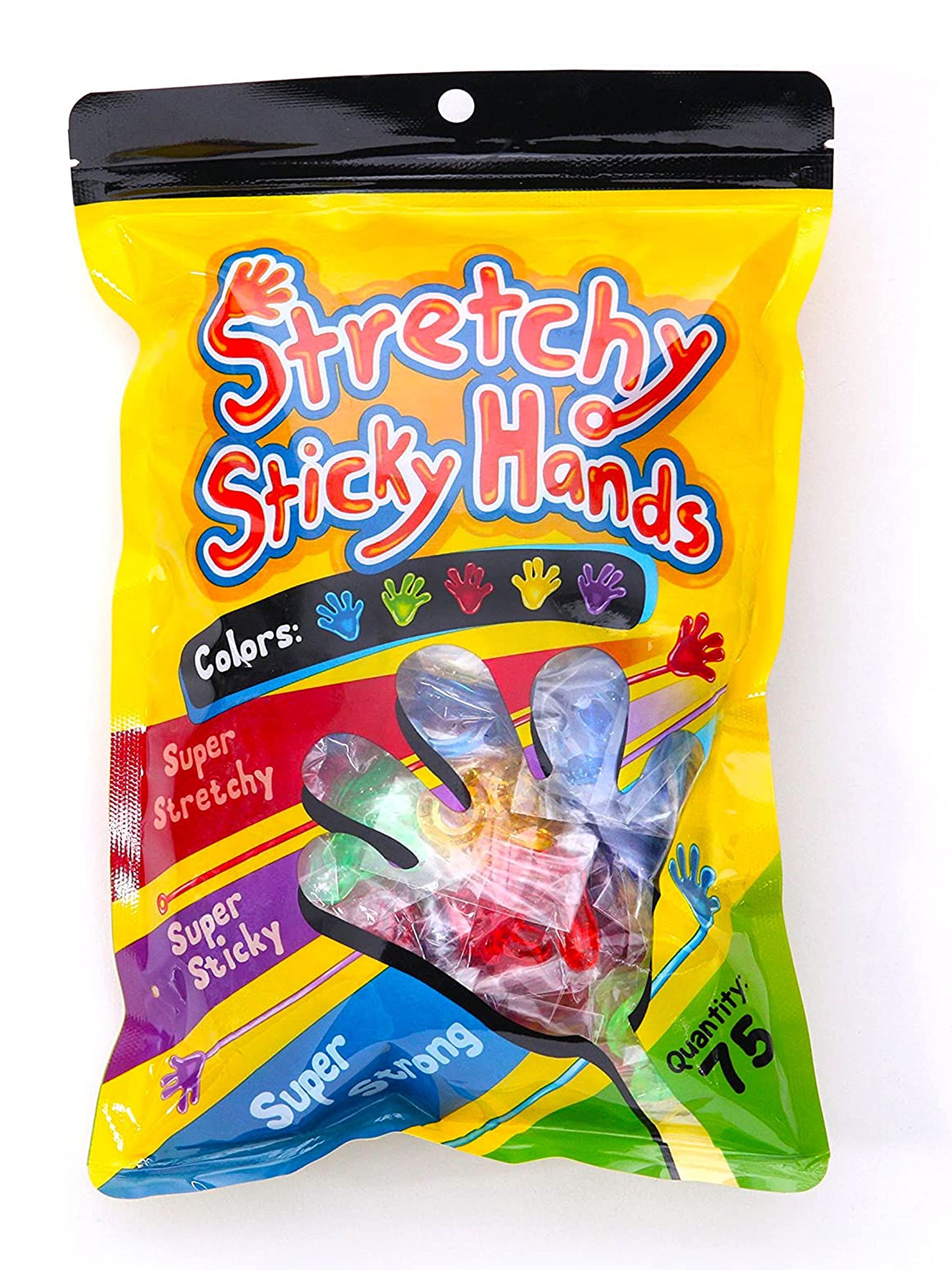 Giraffe Manufacturing 75 Pcs Bulk Sticky Hands for Kids – Slappy Hands Slap Toys for Party Favors & Goodie Bags