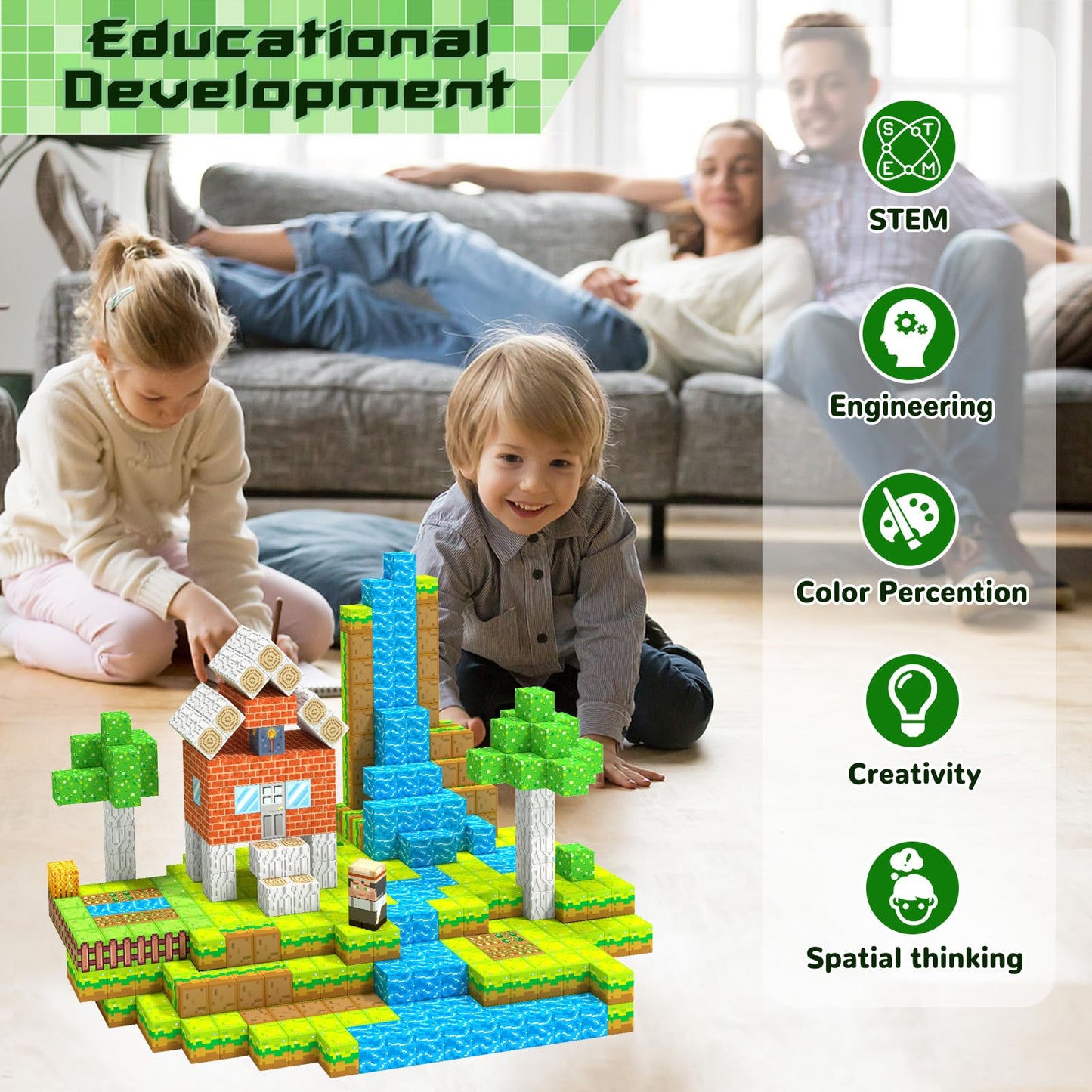 Girigi Magnetic Blocks – Creative STEM Toy Set for Kids 3-13