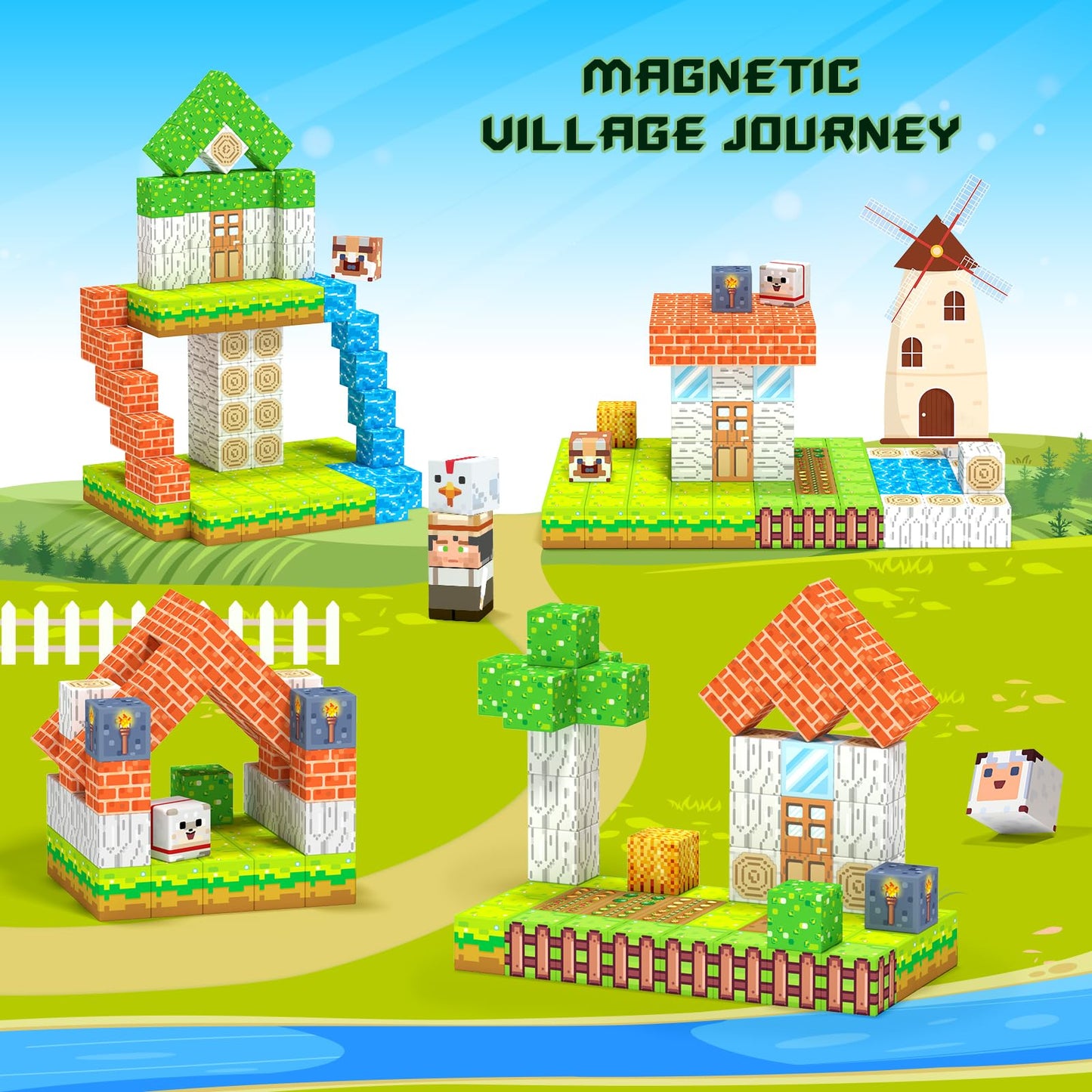 Girigi Magnetic Blocks – Creative STEM Toy Set for Kids 3-13