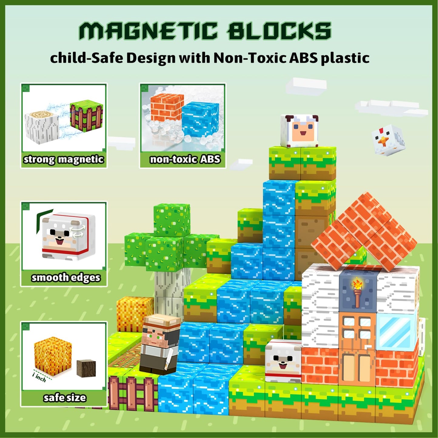 Girigi Magnetic Blocks – Creative STEM Toy Set for Kids 3-13