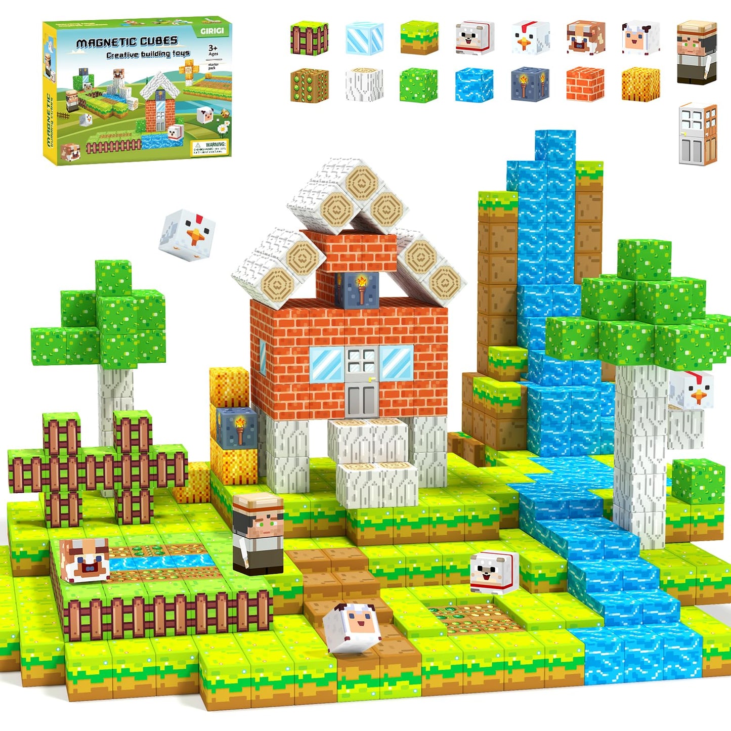 Girigi Magnetic Blocks – Creative STEM Toy Set for Kids 3-13