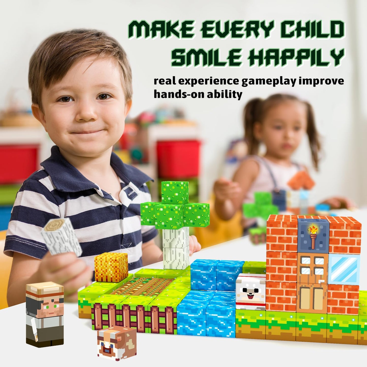 Girigi Magnetic Blocks – Creative STEM Toy Set for Kids 3-13