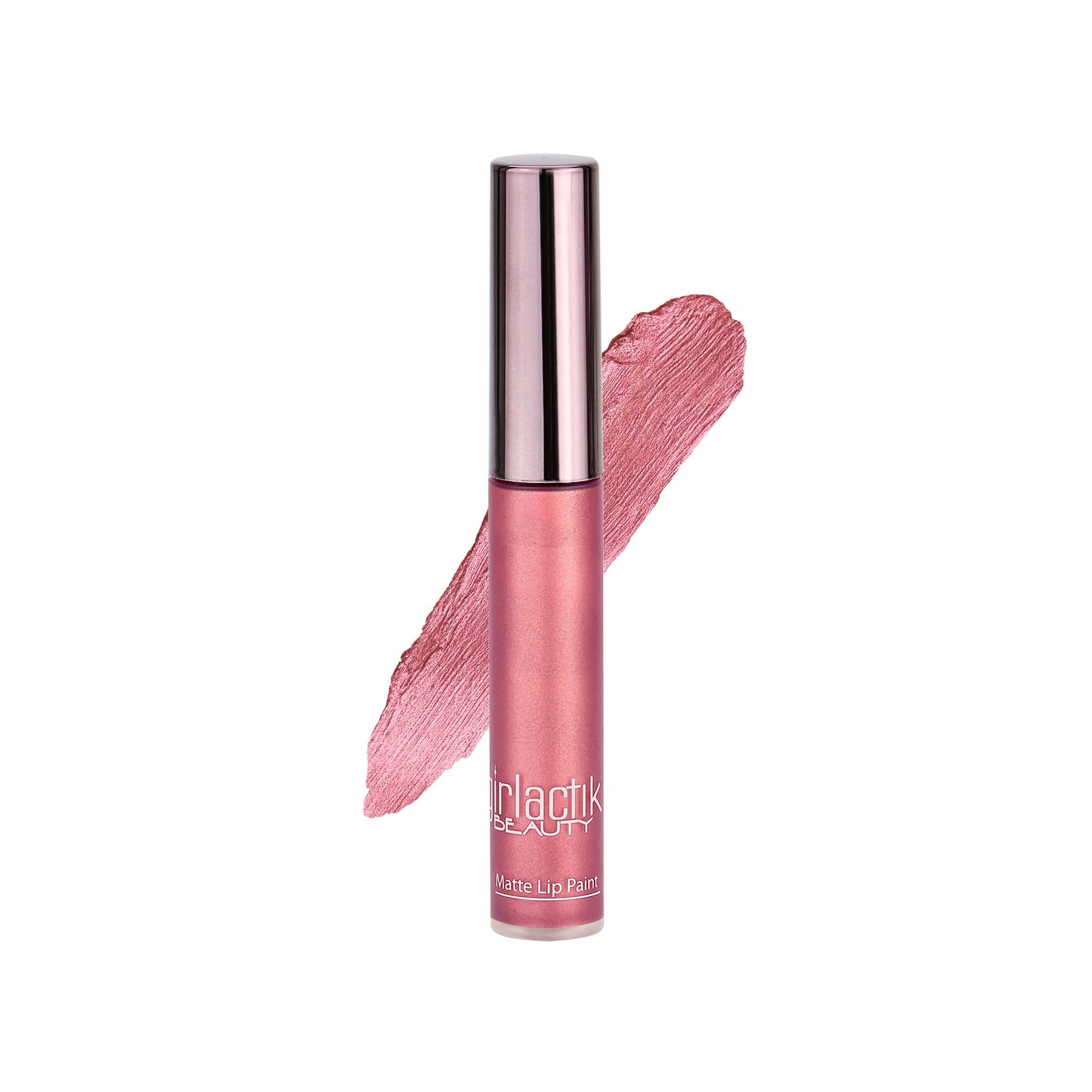 Girlactik Allure Long Lasting Matte Lip Paint – Rosy Pink Lip Color (7.5 ml)