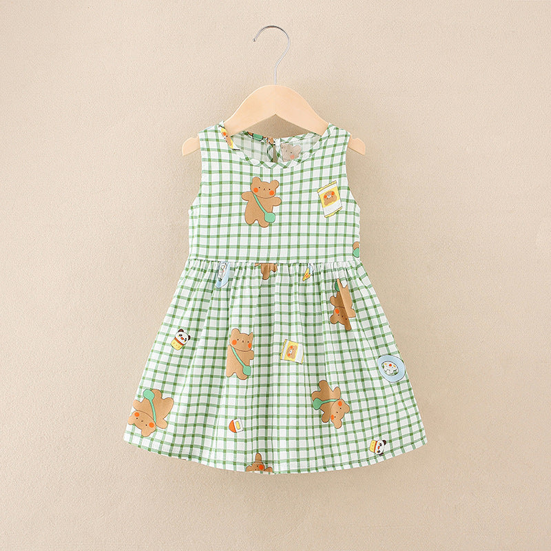 Girls' A-line Skirt Dress, Kids' Summer Dress