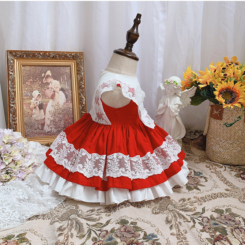 Girls' Birthday Party Dress, Children's Princess Dress